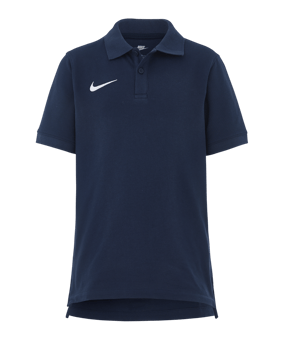 Nike Team Cotton Poloshirt Kids Blau F451