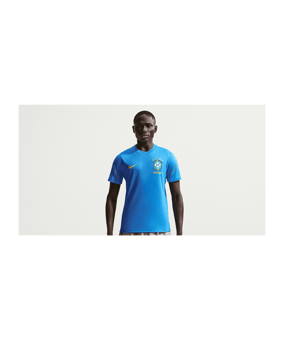 Nike CBF Brasilien Trainingsshirt Blau F435 - blau