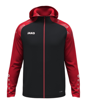 JAKO Sonic Kapuzenjacke Kids Schwarz F812 - schwarz