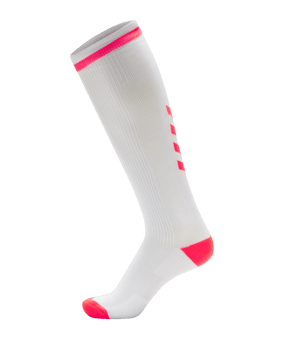 Hummel Elite High Socken Weiss Pink F9232 - weiss