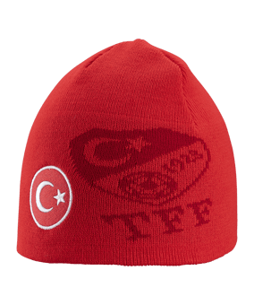 TFF Türkei Beanie Classic EM 2024 Rot - rot