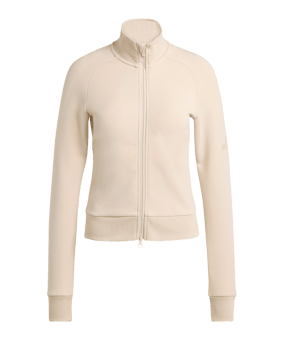 adidas Soft Lux Slim Trainingsjacke Damen Beige - beige