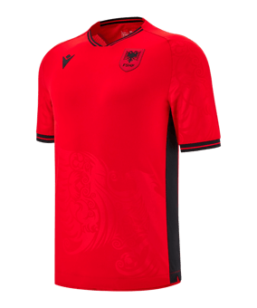 Macron Albanien Trikot Home 2025/2026 Rot - rot