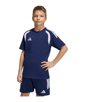 adidas Tiro 26 Trainingsshirt Kids Dunkelblau - weiss
