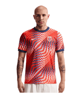 Nike NFF Norwegen Prematch T-Shirt WM 2026 Rot F673 - rot