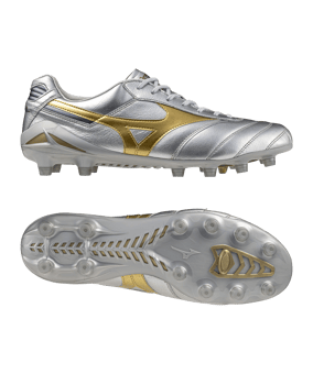 Mizuno Morelia DNA Made in Japan FG Platinum Silver Silber F04 - silber