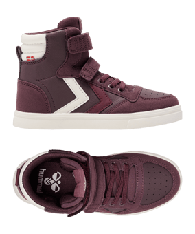 Hummel Slimmer Stadil Leather High Sneaker Kids Blau F7666 - blau