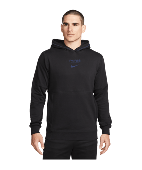 Nike Paris St. Germain Fleece Hoody Schwarz F010 - schwarz