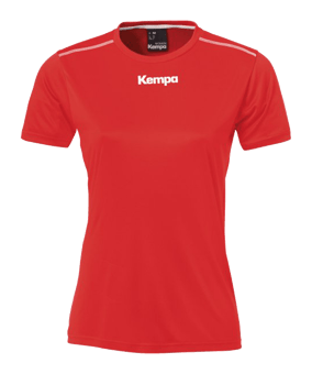Kempa Poly T-Shirt Damen Rot F02 - rot
