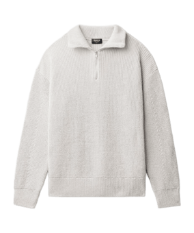 Burocs Half-Zip Sweatshirt Beige