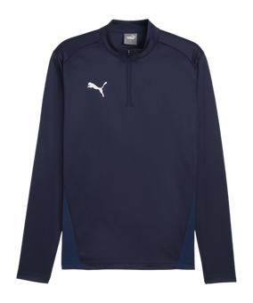 PUMA teamGOAL Training 1/4 Zip Sweatshirt Blau F06 - dunkelblau