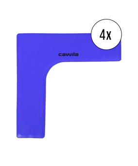 Cawila Marker-System Ecke 27 x 27 x 7,5cm 4er Set - blau