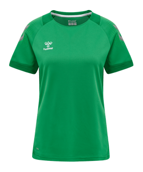 Hummel hmlLEAD Trainingsshirt Damen Grün F6235 - gruen