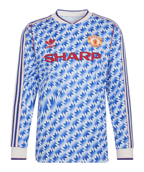 adidas Manchester United 90 Trikot Langarm Away Mehrfarbig - mehrfarbig