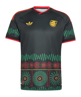 adidas Jamaika Trikot Away WM 2026 Schwarz - schwarz