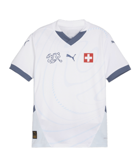 PUMA Schweiz Trikot Away EM 2024 Kids Weiss F02 - weiss