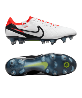 Nike Tiempo Legend X Elite SG AC Ready Weiss Schwarz Rot F100 - weiss