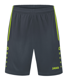 JAKO Allround Trainingsshort Kids Grau Grün F833 - grau