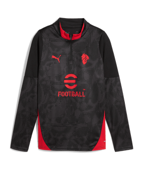 PUMA AC Mailand Training 1/4 Zip Sweatshirt Kids Schwarz F04 - schwarz