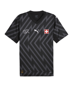 PUMA Schweiz TW-Trikot EM 2024 Schwarz F91 - schwarz