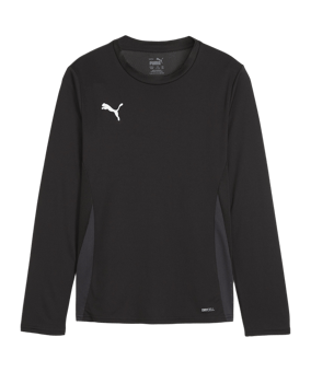 PUMA teamGOAL Trikot Langarm Kids Schwarz Weiss F03 - schwarz