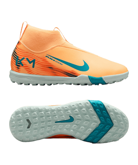 Nike Jr Air Zoom Mercurial Superfly X Academy TF Kylian Mbappe Signature Kids Orange F801 - orange