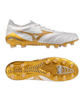Mizuno Morelia Neo IV Beta Elite FG Bright Gold Weiß F50 - weiss