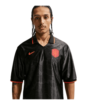 Nike KNVB Niederlande Trainingsshirt Schwarz F010 - schwarz