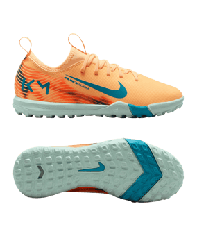 Nike Jr Air Zoom Mercurial Vapor XVI Academy TF Kylian Mbappe Signature Kids Orange F801 - orange