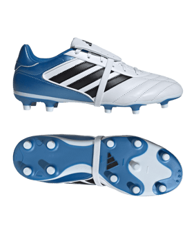 adidas COPA Gloro II FG Weiss Schwarz Blau - weiss