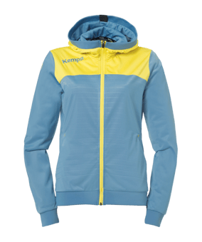 Kempa Emotion 2.0 Kapuzenjacke Damen Blau Gelb F14 - blau