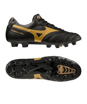 Mizuno Morelia II Pro FG Aurum Schwarz Gold F50 - schwarz