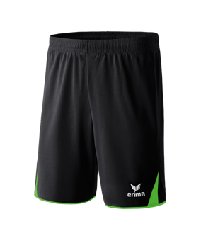 Erima 5-Cubes Short Kids Schwarz Grün - schwarz
