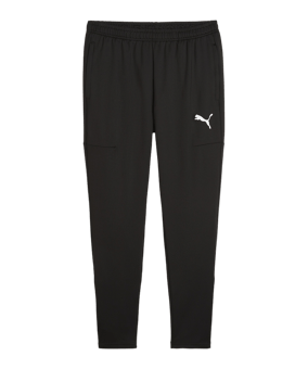 PUMA teamGOAL Slim Trainingshose Schwarz Weiss F03 - schwarz