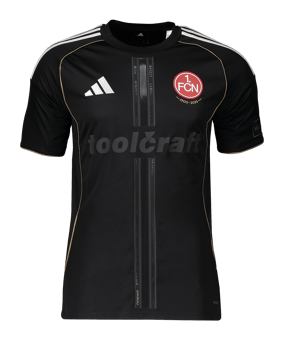 adidas 1. FC Nürnberg Europa Trikot 2025/2026 Kids Schwarz - schwarz