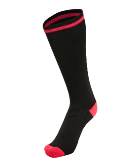 Hummel Elite High Socken Schwarz Pink F2842 - schwarz
