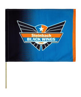 Black Wings Classic Fahne 30x40 Schwarz - schwarz