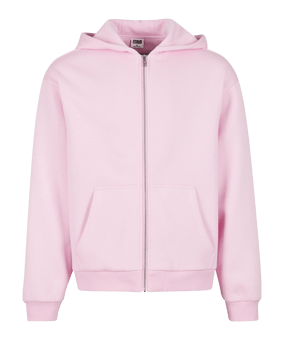 Urban Classic Fluffy Kapuzenjacke Rosa - rosa