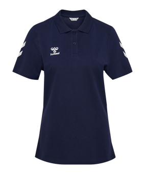 Hummel Go 2.0 Chevron Polo Damen Blau F7026 - blau