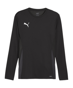 PUMA teamGOAL Trikot Langarm Schwarz Weiss F03 - schwarz