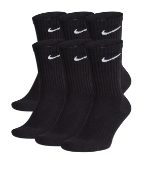 Nike Everyday Cushion Crew 6er Pack Socken F010 - schwarz