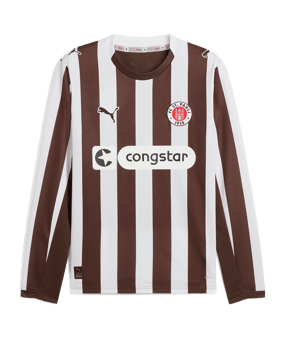 PUMA FC St. Pauli Trikot langarm Home 2025/2026 Braun F01 - braun