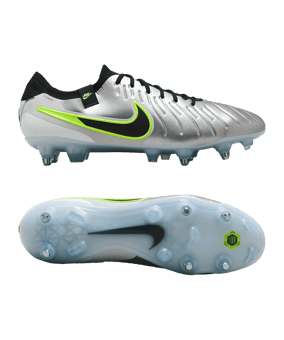 Nike Tiempo Legend X Elite SG-Pro AC Mad Voltage Silber Schwarz F001 - silber