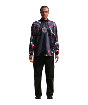 Nike England Authentic Torwarttrikot Langarm Hollywood Schwarz F010 - schwarz