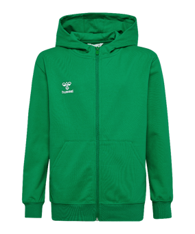 Hummel GO 2.0 Kapuzenjacke Kids Grün F6235 - gruen