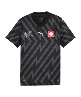 PUMA Schweiz TW-Trikot EM 2024 Kids Schwarz F91 - schwarz