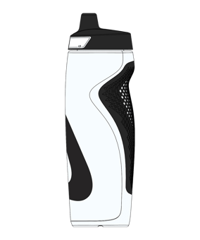Nike Refuel Grip 709ml Flasche Schwarz F173 - schwarz
