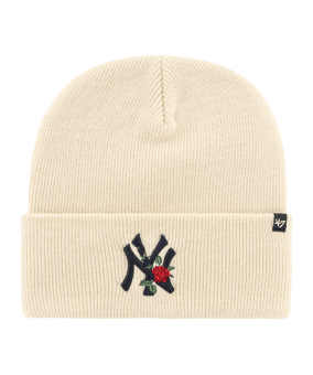 '47 Brand MLB New York Yankees Thorn ’47 CUFF KNIT Beanie Weiß - weiss