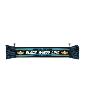 Black Wings Classic Mini-Seidenschal Schwarz - schwarz