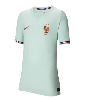 Nike FFF Frankreich Trikot Away WM 2026 Kids Grün F394 - gruen